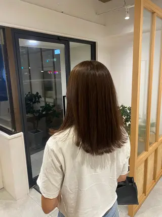 ミディアム ショート/ボブ/顔周 りレイヤー/RINAのヘアスタイル