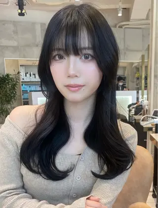 ミディアム 無料カットモデル /レイヤー特化/荒砂のヘアスタイル