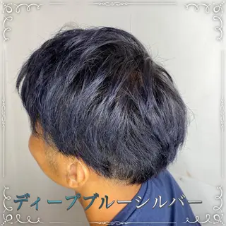 ショート カラー メンズ 🥀寒色女神 山口玲奈🥀のヘアスタイル