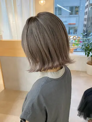ミディアム カラー 当日予約🆗ショート /ハイライト/松本のヘアスタイル