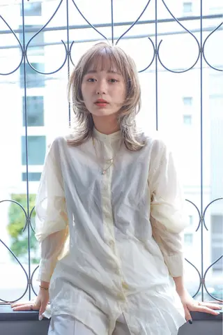 ミディアム カラー ヘアアレンジ ✨前田 優・2拠点✨ ✨恵比寿・札幌店✨のヘアスタイル