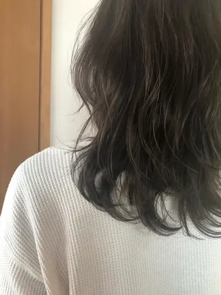 ミディアム カラー ボブ/ミニボブ/ 立河今日子のヘアスタイル