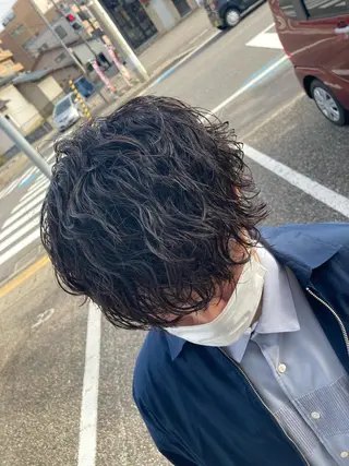 ミディアム パーマ メンズ パーマが得意な【最高 悠斗】のヘアスタイル