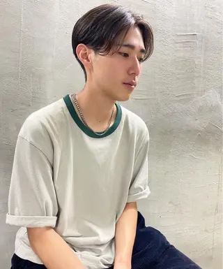 メンズ パーマ、髪質改善 カズマのヘアスタイル