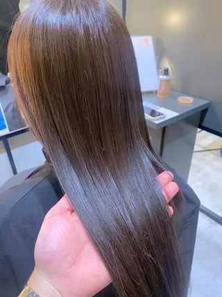 ロング カラー 酸性ストレート/ブリ ーチなし/中村 匠のヘアスタイル