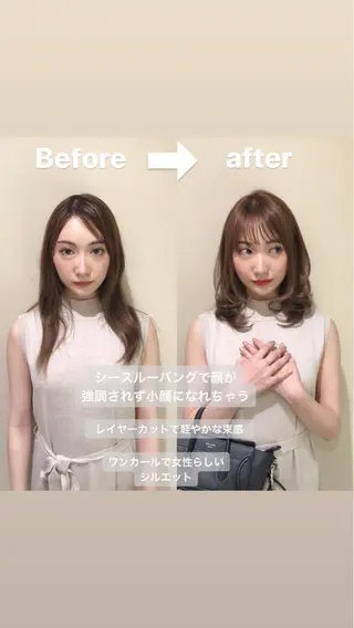 ミディアム 【愛され小顔カット】 YOSHIKIのヘアスタイル