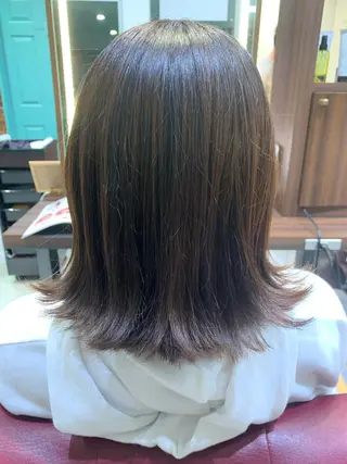 ミディアム 髪質改善/縮毛矯正 ツヤ髪🩷さつきのヘアスタイル