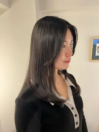 セミロング カラー GARTE所属・巻ける縮毛矯正 艶カラー/れむのヘアスタイル