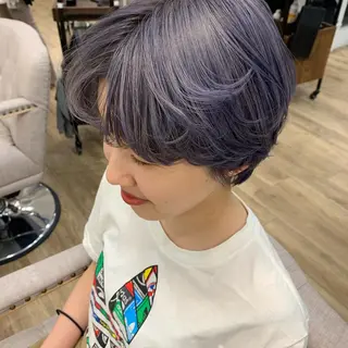ショート カラー レイヤー/顔周り /AKARIのヘアスタイル