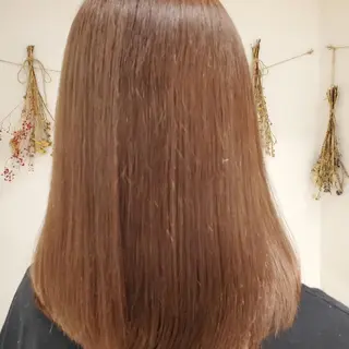 セミロング 韓国レイヤー/髪質 改善カラー/れんのヘアスタイル