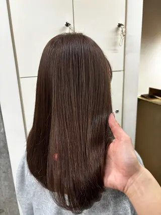 セミロング カラー 夏海 大宮美容室のヘアスタイル