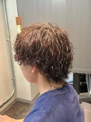 ショート カラー パーマ メンズ 🎧シャドウパーマ/ SOUMA🎧のヘアスタイル