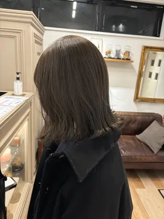 ショート カラー オリーブ/縮毛♡ Natsuno🩰のヘアスタイル