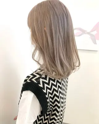 ミディアム カラー ParveMix いしいまお🌼のヘアスタイル