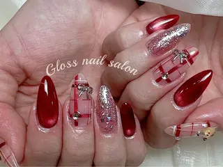 ネイル Gloss nail ジェル&長さだし専門のネイルデザイン