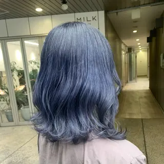 ロング カラー オリーブ/ 透明感カラー/れいあのヘアスタイル