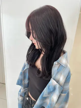 セミロング カラー Hair Spa Nosh 博多千代店所属・あんず Nosh/博多千代のヘアスタイル