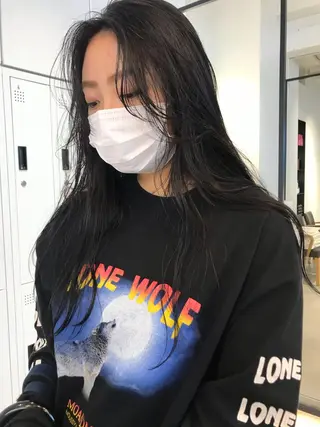 セミロング 🇰🇷カルマパーマ kaito🇰🇷のヘアスタイル