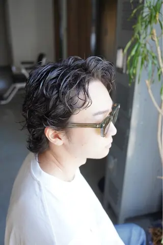 ショート パーマ メンズ GAKU 岳人のヘアスタイル