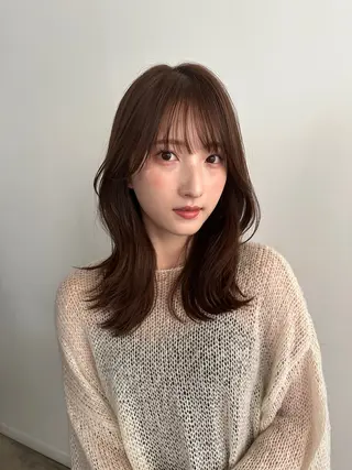 ミディアム 小田　凌菜 ／表参道／ブリーチのヘアスタイル