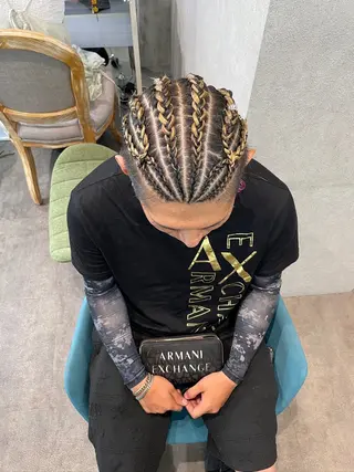 ヘアアレンジ スミレ /メンズ /コーンロウのヘアスタイル