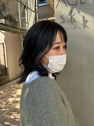 ミディアム カラー ブリーチ／ヘアセット 🪞🌙minamiのヘアスタイル