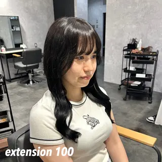 ロング カラー プルエクステ/インナ ーカラー🦊はるなのヘアスタイル