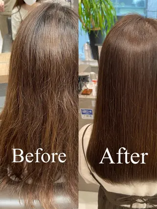 セミロング charm《銀座》 ヘアセット/縮毛矯正のヘアスタイル