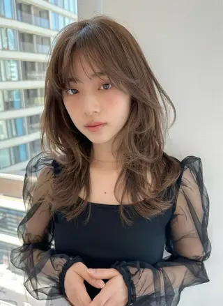 ミディアム lemiie riseのヘアスタイル
