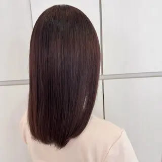 セミロング カラー 🎀艶カラー🎀 大林未侑のヘアスタイル
