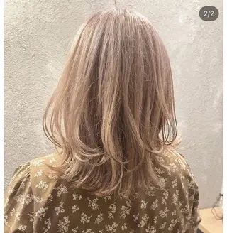 ミディアム 鳳／美容室 chinaのヘアスタイル