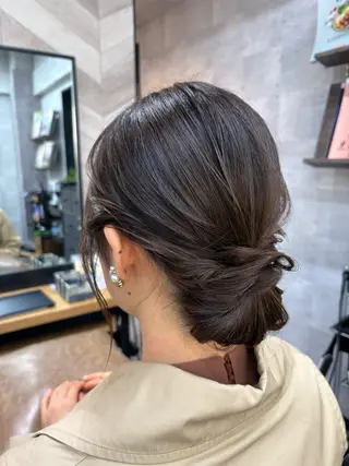 ミディアム ヘアアレンジ 飯塚 沙衣のヘアスタイル