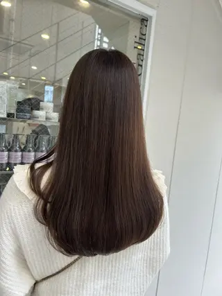 セミロング カラー ヘアアレンジ 《暖色/韓国hair 》🇰🇷桑原ユキネのヘアスタイル