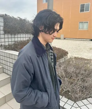 ミディアム メンズ en⁺　trust所属・山口 麗音のヘアスタイル