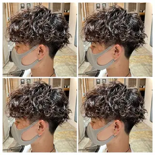 ミディアム パーマ メンズ 🟣メンズパーマ 川端 永遠🟣のヘアスタイル