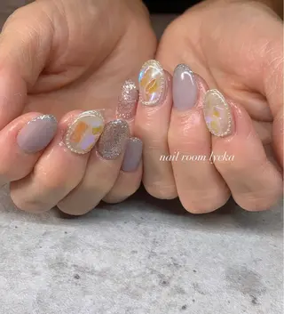 ネイル ﾈｲﾙﾙｰﾑﾘｯｶ 𝐦𝐚𝐲𝐮のネイルデザイン