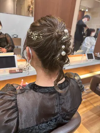 ミディアム ヘアアレンジ しみず さくら🌸のヘアスタイル