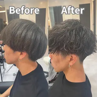 ショート 髪質改善× ハイライト溝江のヘアスタイル