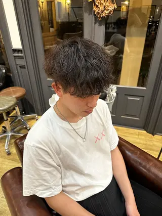 メンズ 暖色/透明感カラー /蟹江/harunaのヘアスタイル