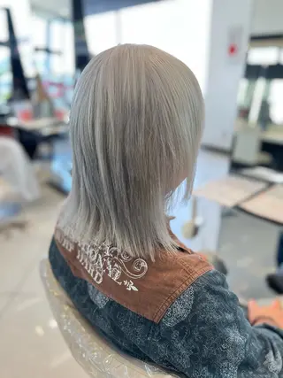 ミディアム カラー 【ハイトーンカラー 🌈】小野隼広のヘアスタイル