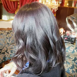 ミディアム カラー 艶髪✨ハイトーン ✨ホワイト✨北宗一郎のヘアスタイル