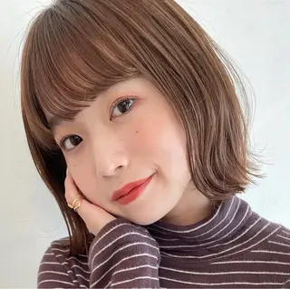 OAK 学芸大学所属・秋葉萌　透明感カラー /レイヤー/ボブ♡のヘアスタイル