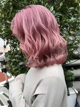 ミディアム 艶髪カラー✨ misaki .のヘアスタイル