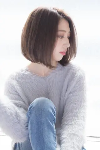 ミディアム カラー パーマ beauty: beast 中目黒店のヘアスタイル