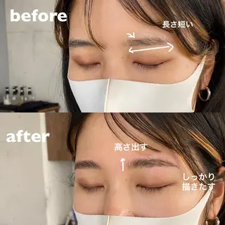 パーマ マツエク・マツパ AIRYVEIL所属・Uehara Tomomiの眉毛・アイブロウイメージ