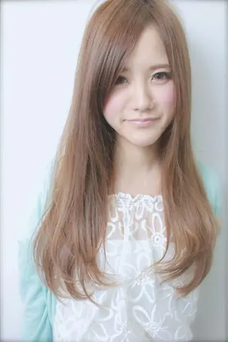 セミロング ロング カラー 佐々木 政徳のヘアスタイル