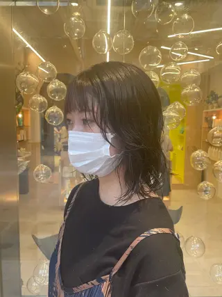 ミディアム パーマ ヘアアレンジ 8HAIR / MAYUのヘアスタイル