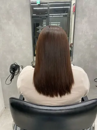 セミロング 角田 萌夏のヘアスタイル