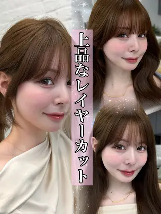 セミロング 映える顔まわり/前髪 特化 💗 ユキマのヘアスタイル