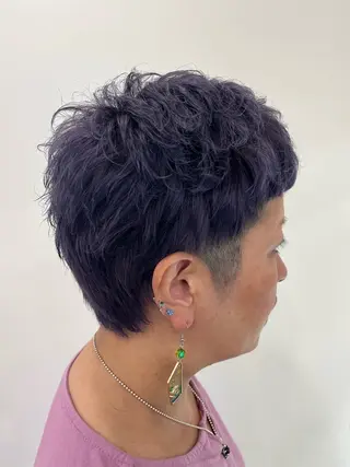 ショート カラー 【北千住】🌈韓国風 レイヤー✨小顔カットのヘアスタイル